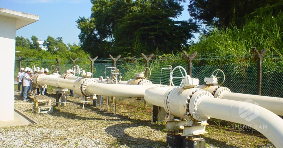 Carbon steel piping in a facility