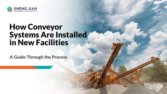 how conveyor systems are installed in new facilities